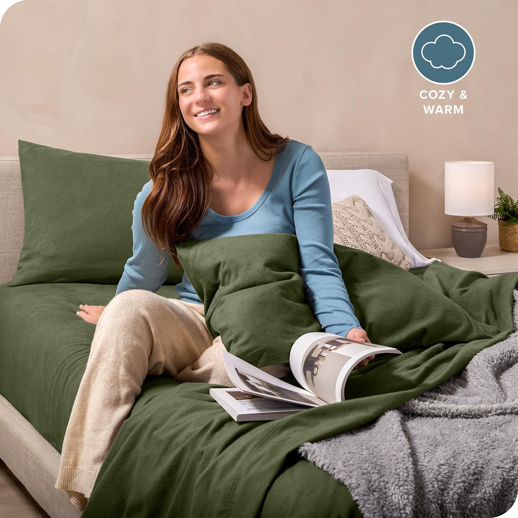 Olive Grove Fleece Blanket Set
