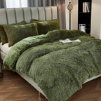 Shaggy Baby Olive Bed Set