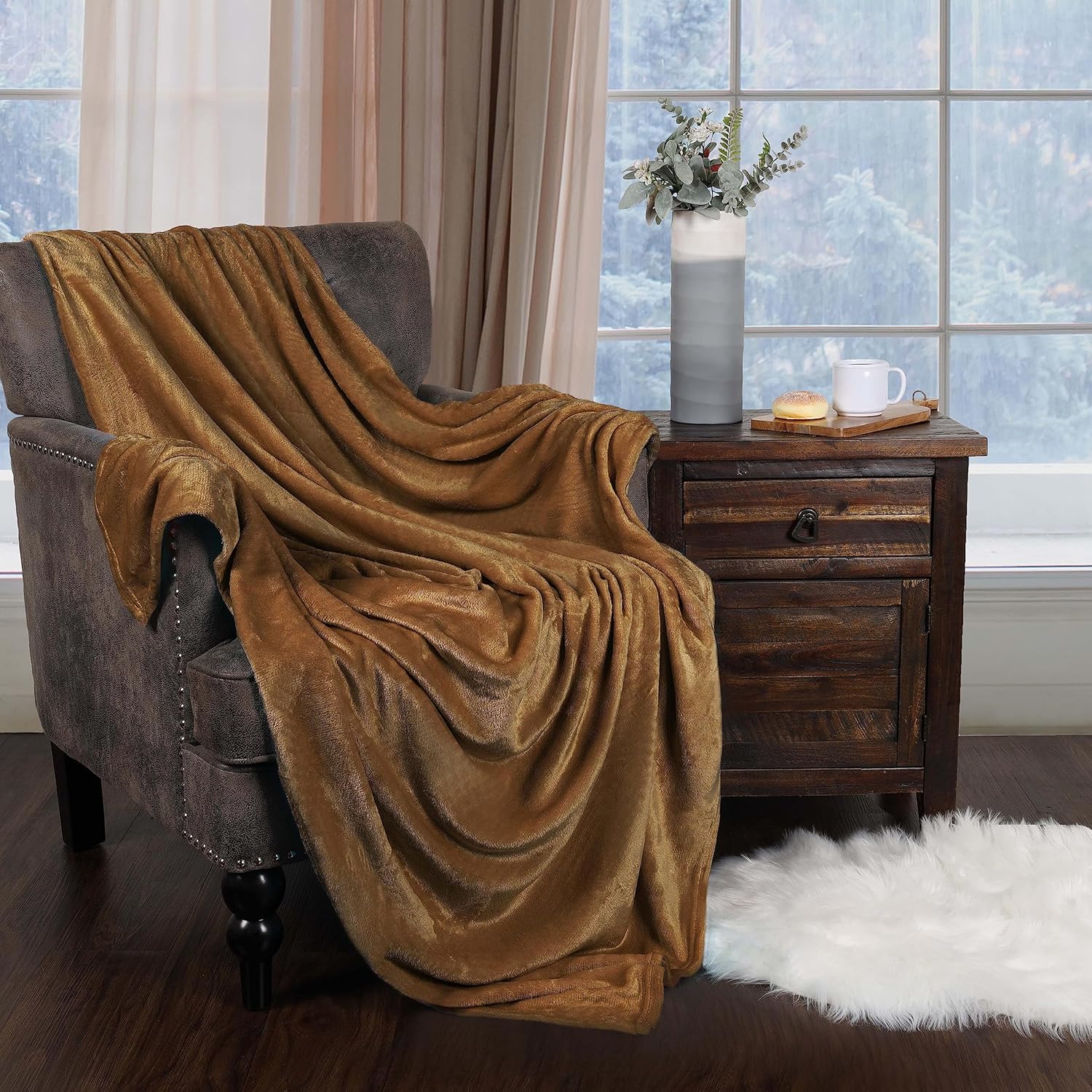 Hazelnut Soft Skin Sensitive Blanket