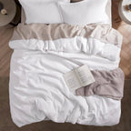 White Waffle Weave Duvet Set