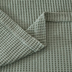 Sage Green Waffle Weave Summer Blanket