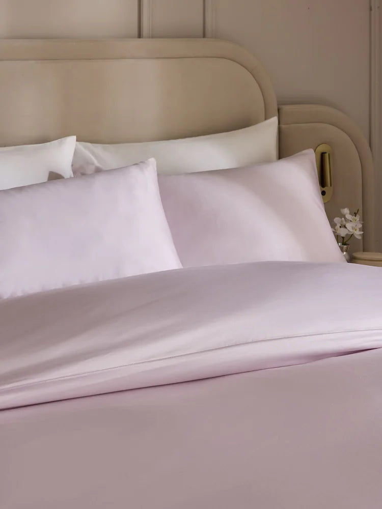 Lilac Purple Satin Bed Set