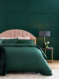 Forest Green Satin Bed Set