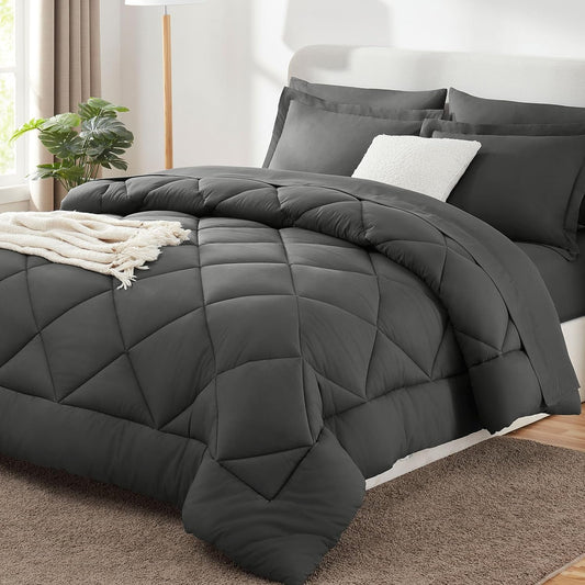 Charcoal Cloud Soft Bed Set
