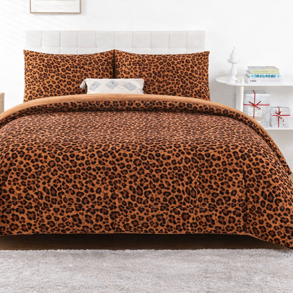 Brown Jaguar Shaggy Set