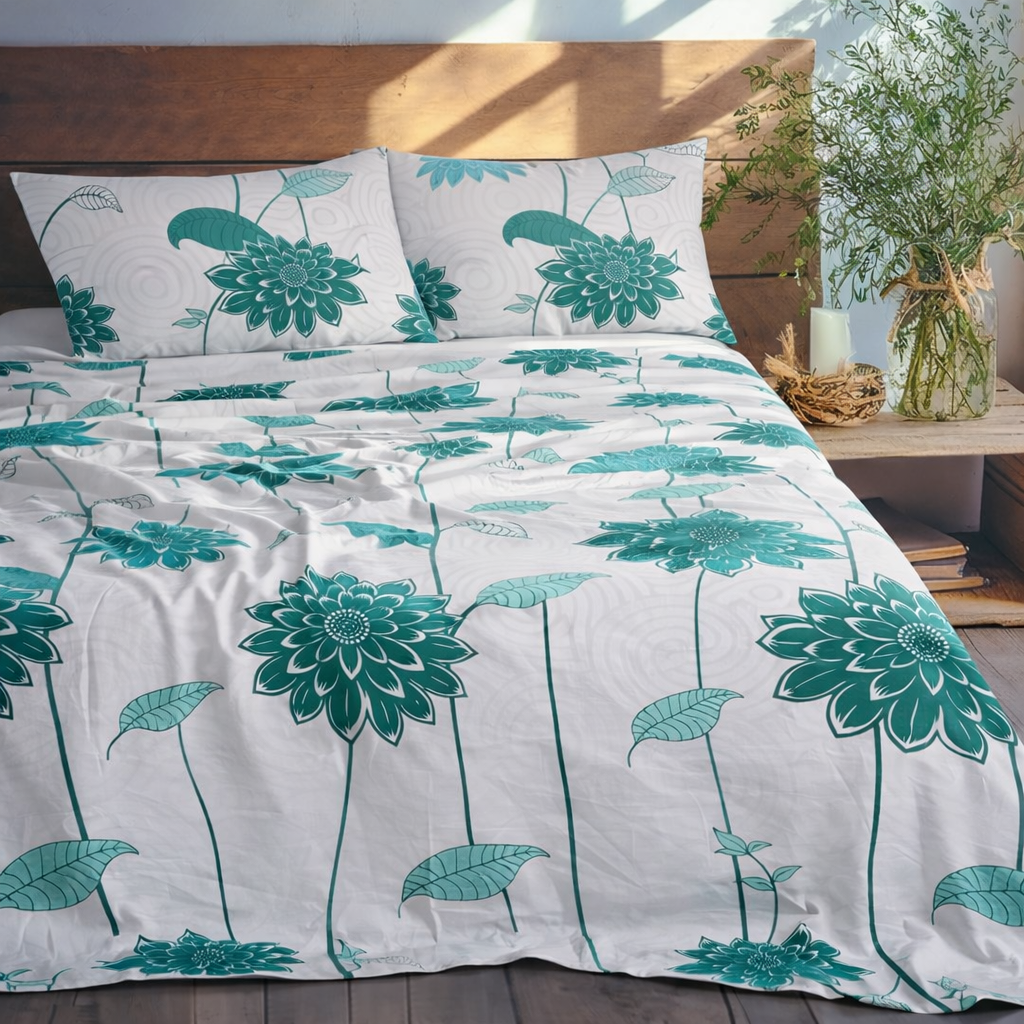 Swamp Everglades Green Bed Sheet