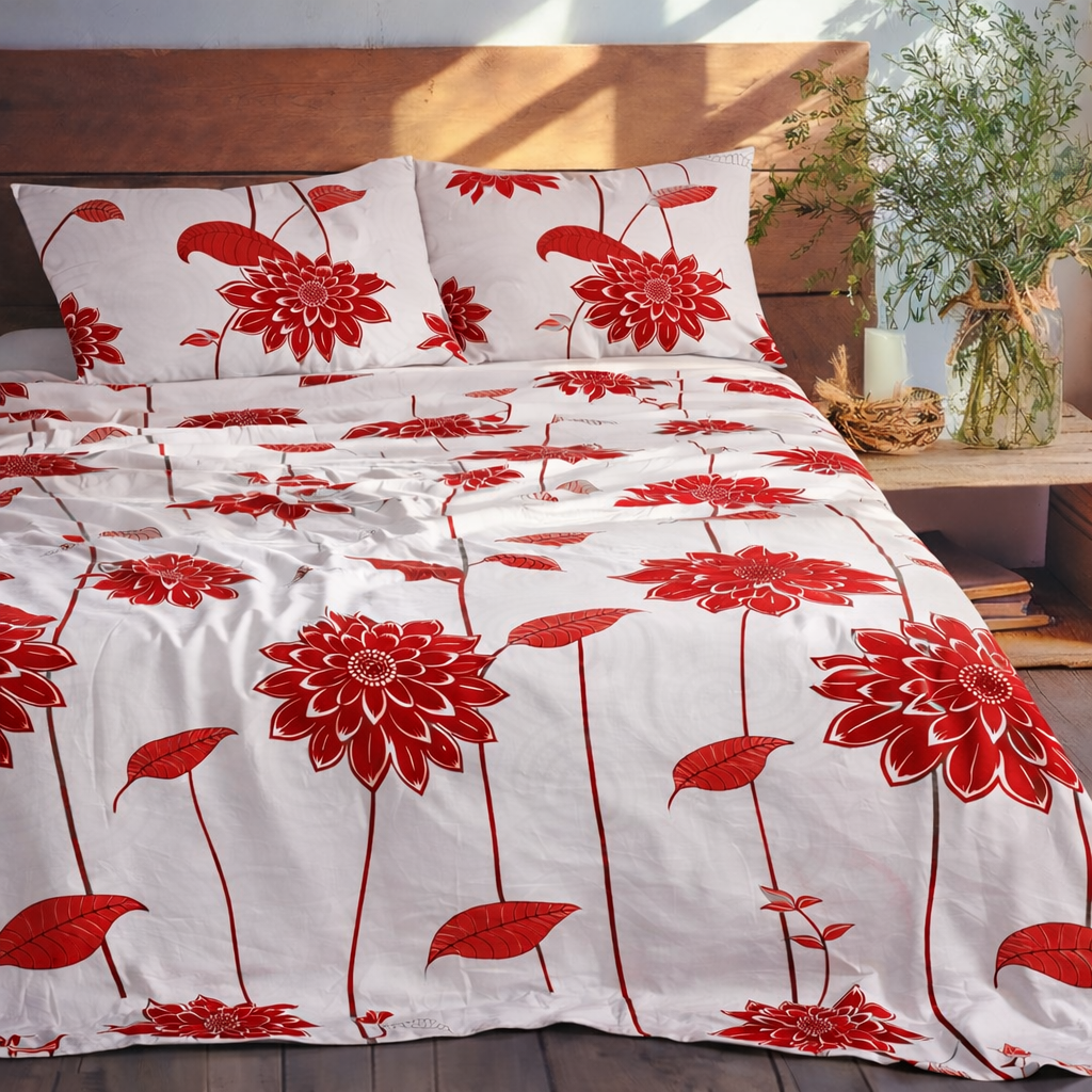 Swamp Everglades Red Bed Sheet