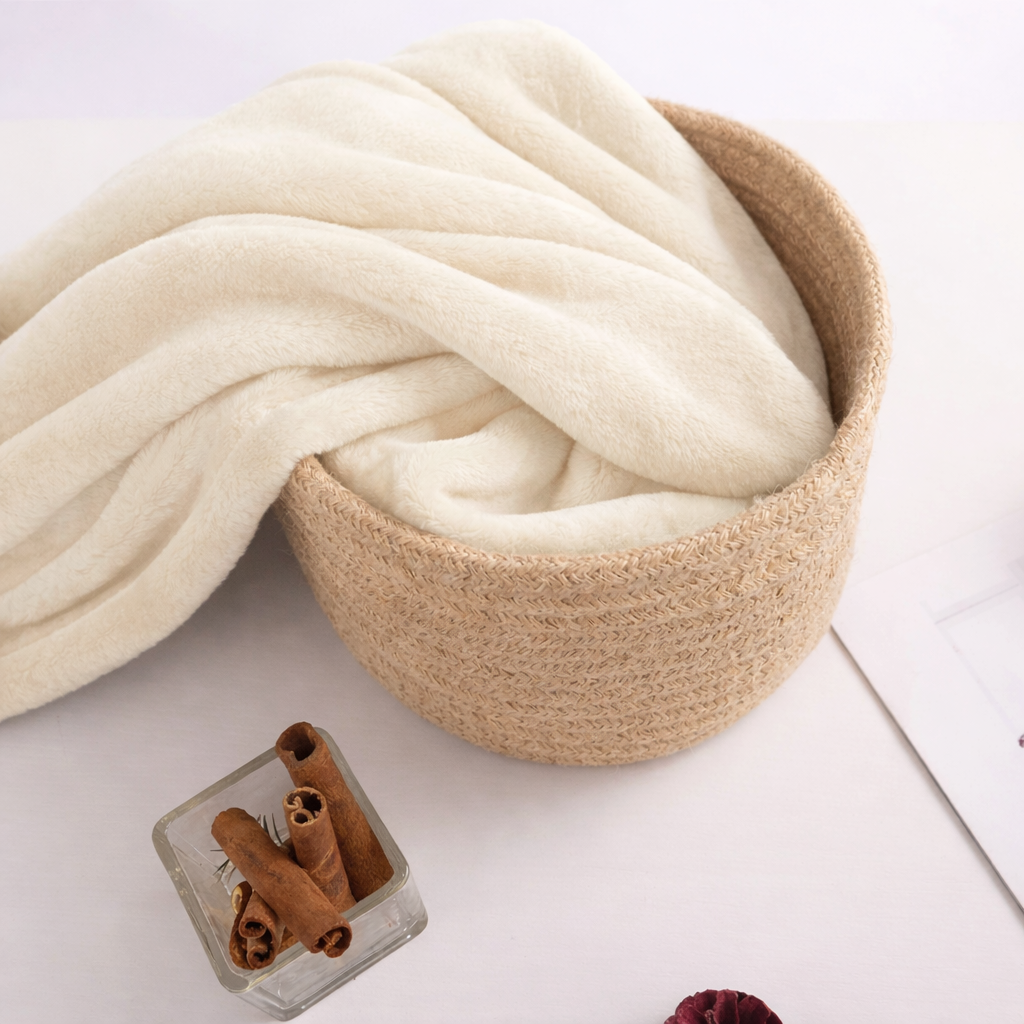 Ivory Baby Fleece Blanket