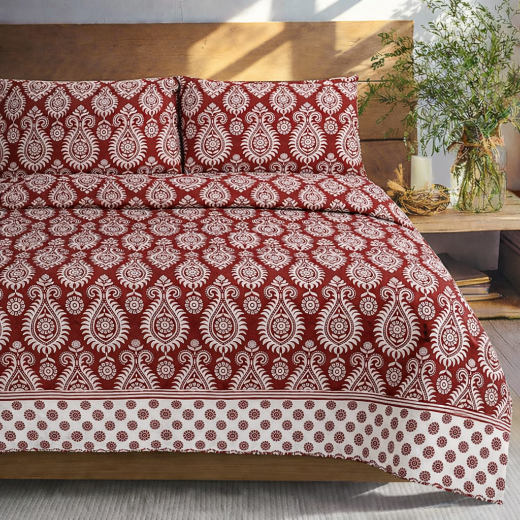 Scarlet Dreams Bed Sheet