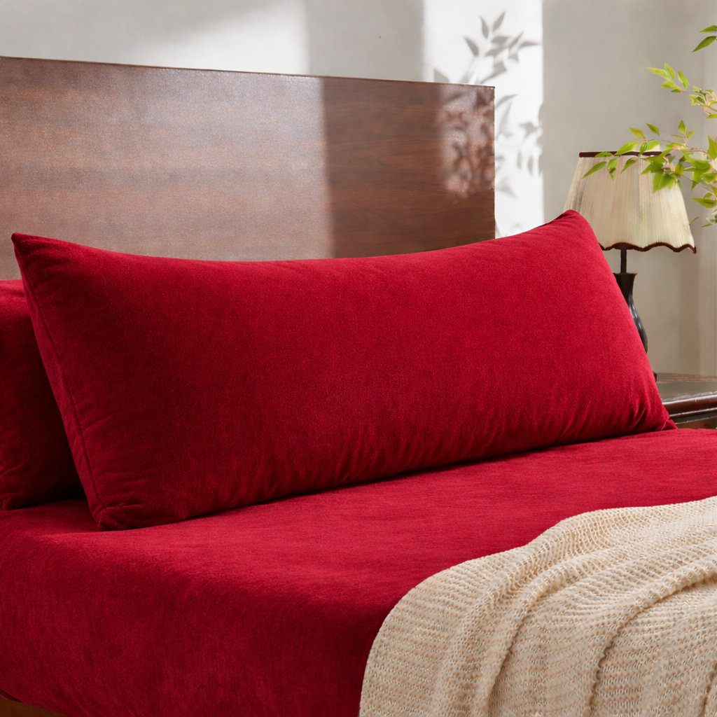 Red Velvet Body Pillow