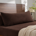 Brown Velvet Body Pillow
