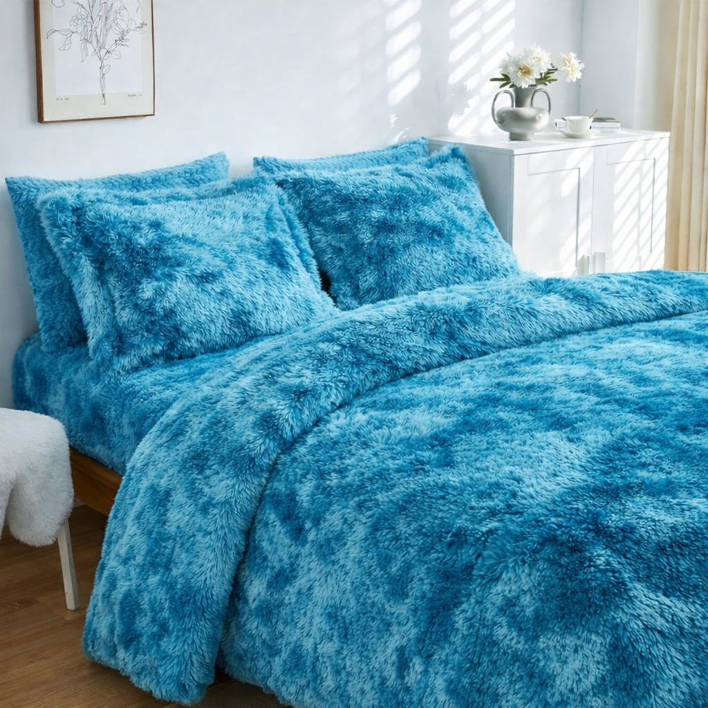 teal blue Paradise Shaggy Set