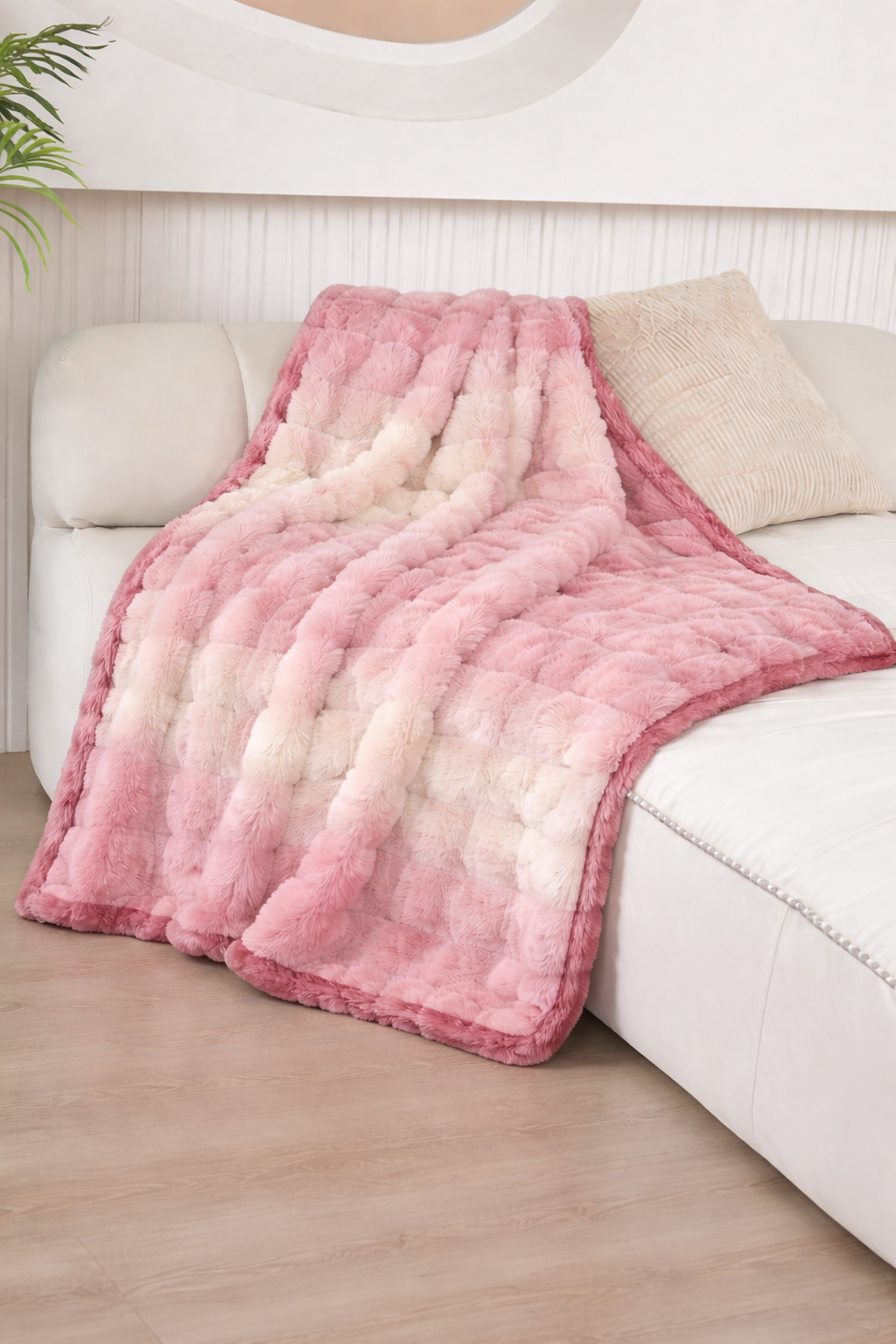 Veloura 500 GSM Super Soft Pink Blanket