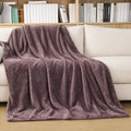Chocolate Waffle Texture Fleece Blanket