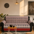 Boho Blaze Diamond Quilted Sofa Cover