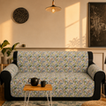 Natural Forest Diamond Quilted Sofa Cover