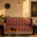 Scarlet Forest Diamond Quilted Sofa Cover
