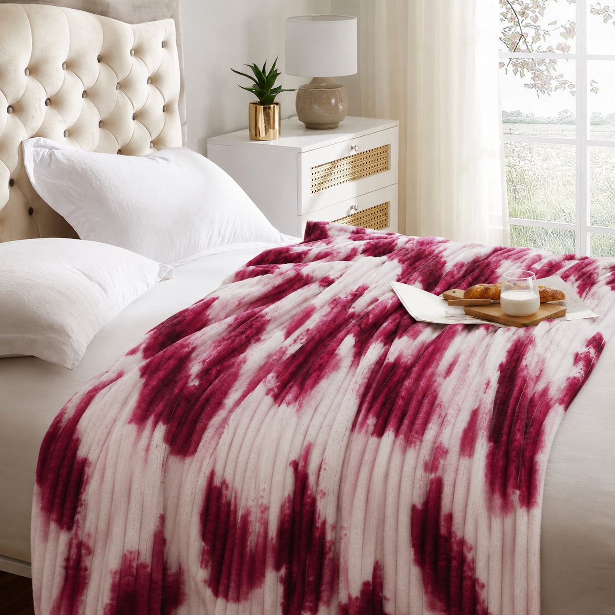 Fleece Bumblebee Bubblegum Blanket