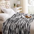 Fleece Bumblebee Swirl Grey Blanket