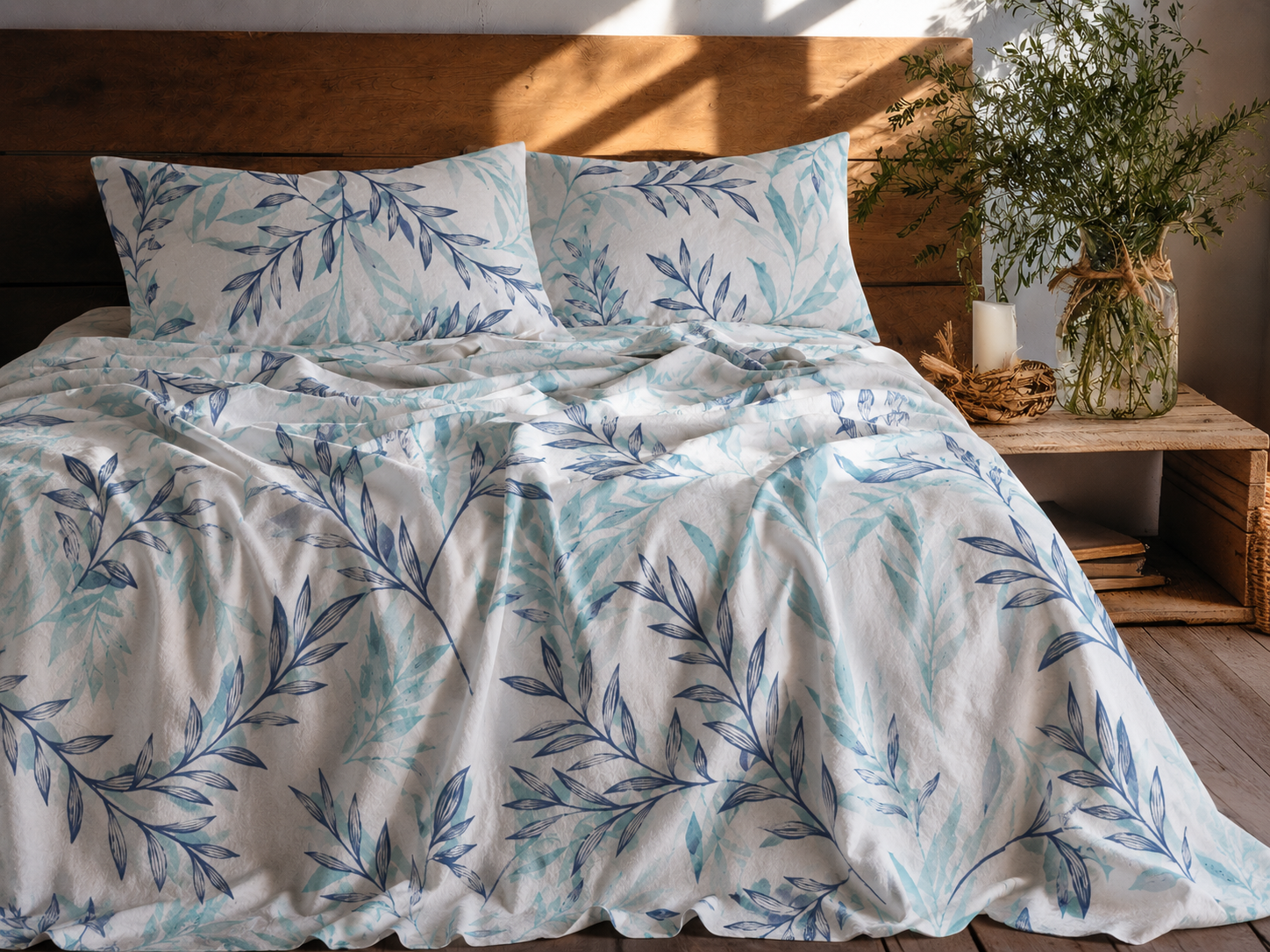Winter Leaf Bed Sheet
