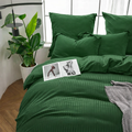 DualWeave Satin Hunter Green Bed Set