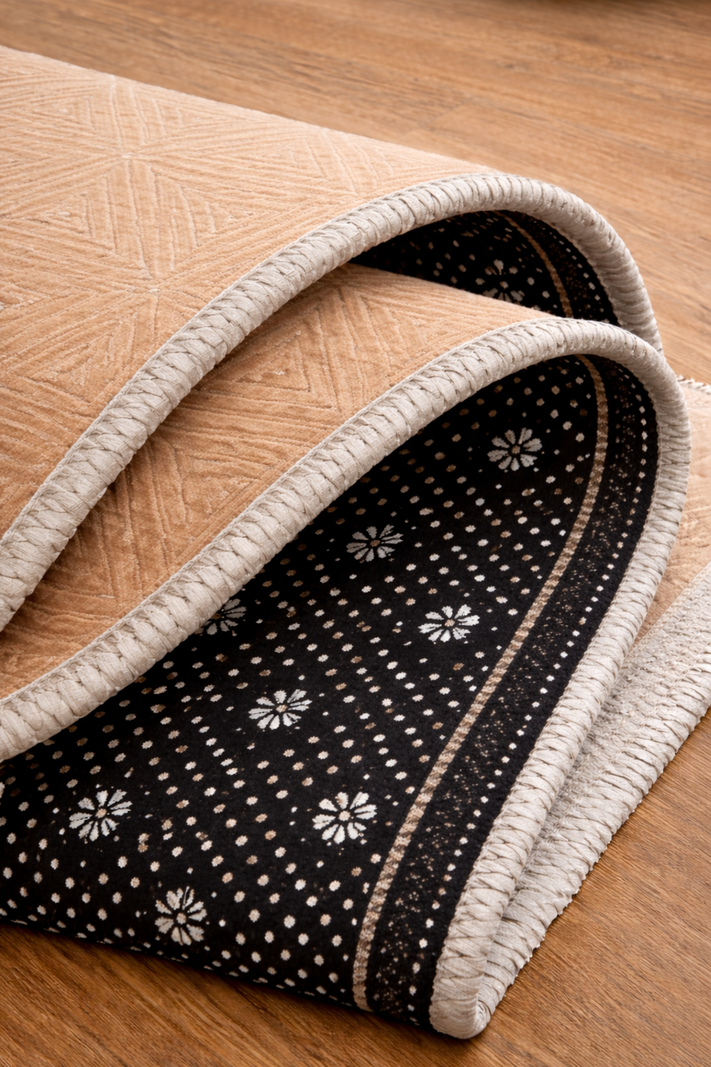Geometric Beige Mat
