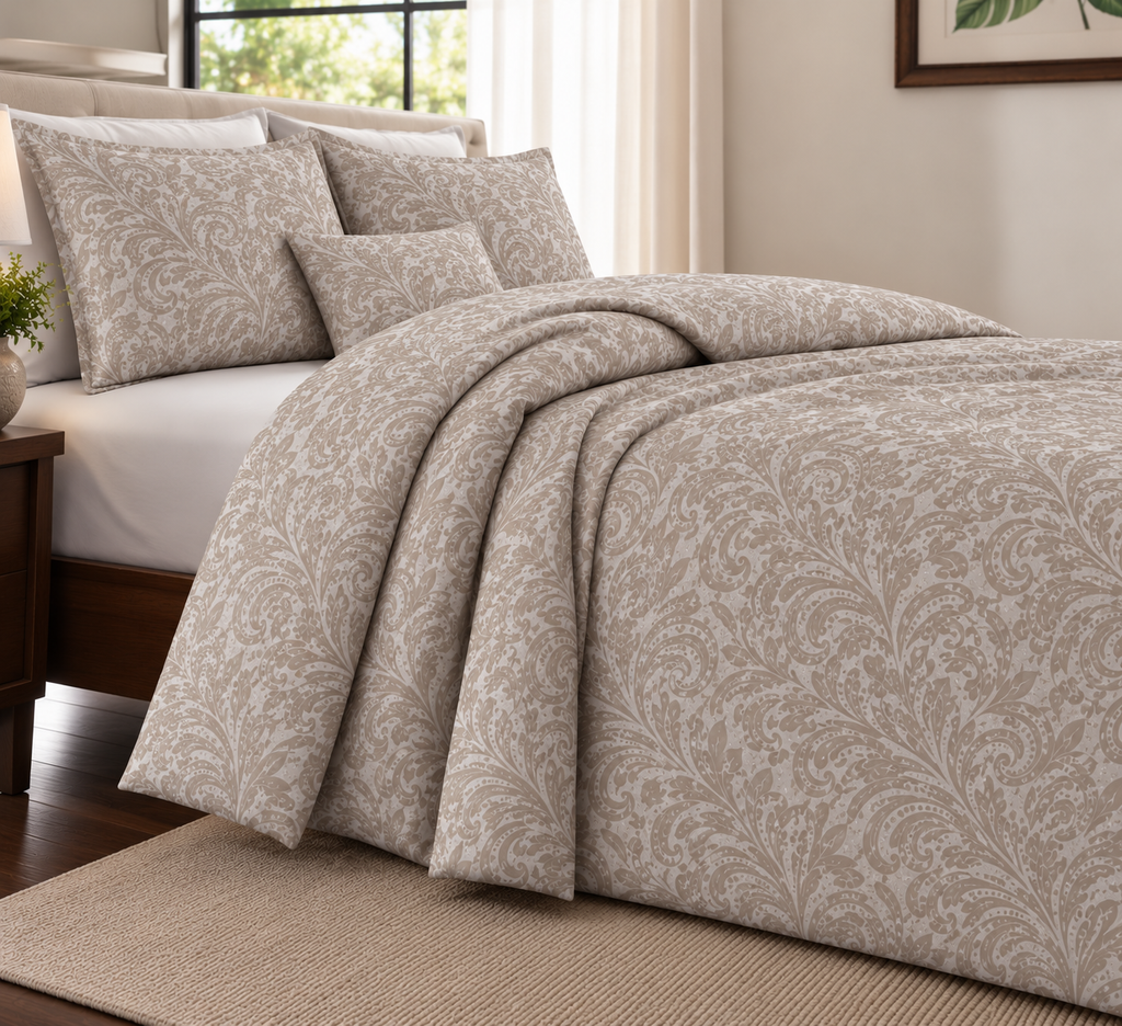 Damascus Beige Duvet Set