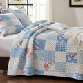Floral Blue Artistry Bed Spread