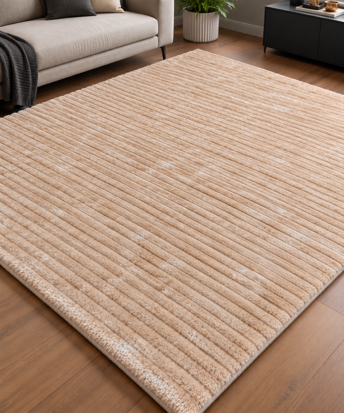 Faux Fur Hazelnut Rug