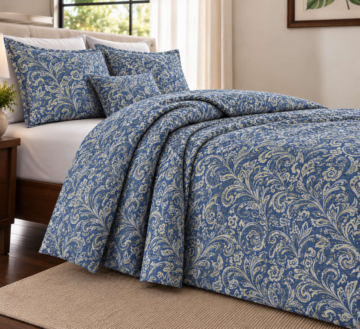 Damascus Blue Duvet Set