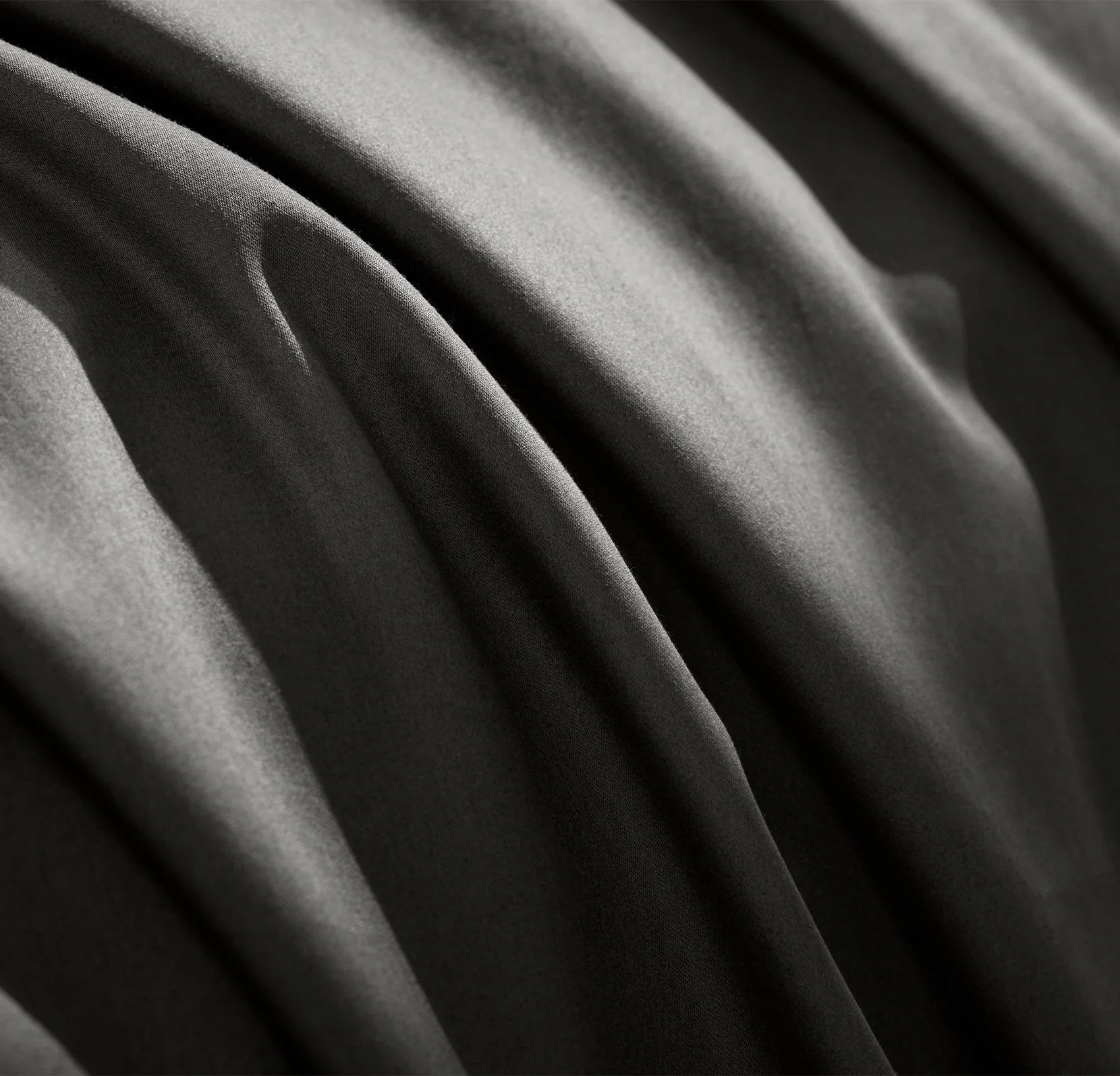 Charcoal Gray Satin Bed Set