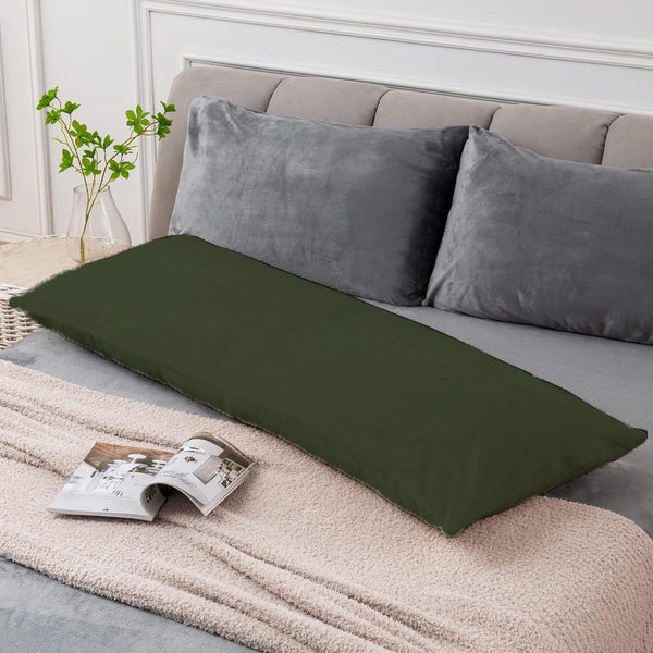Olive Fleece Body Pillow