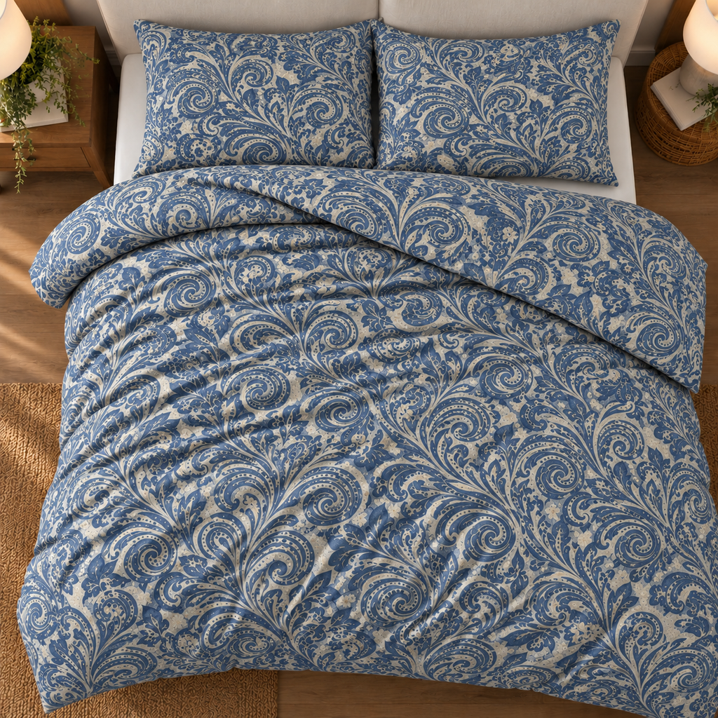Damascus Blue Duvet Set
