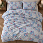 Floral Blue Duvet Set
