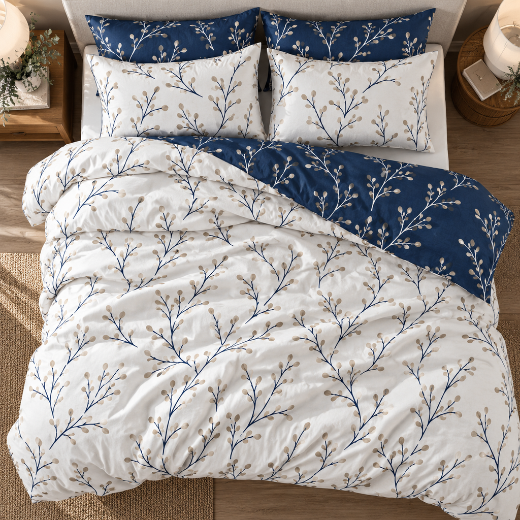 Midnight Blossom Duvet Set