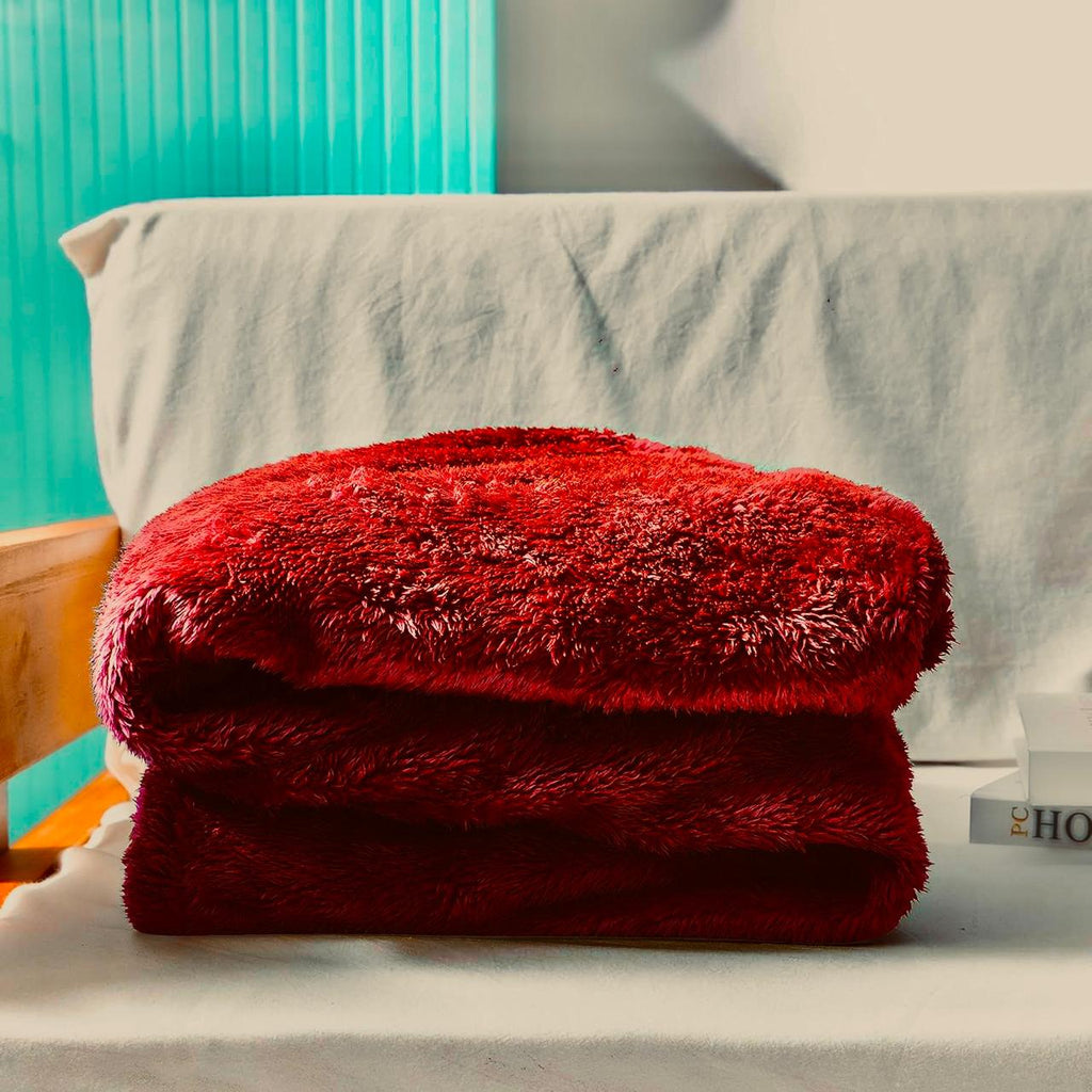 Ruby Red Winter Throw