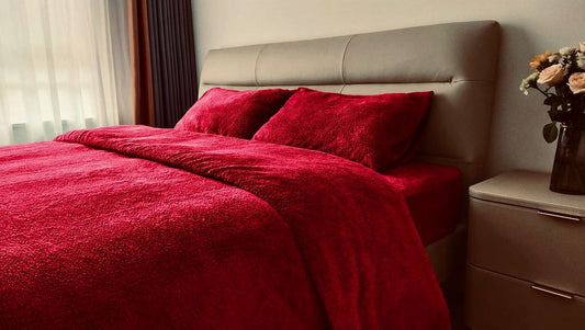 Red Fleece Comforter Cover