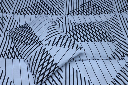 Black & White Stripe Bedding Set