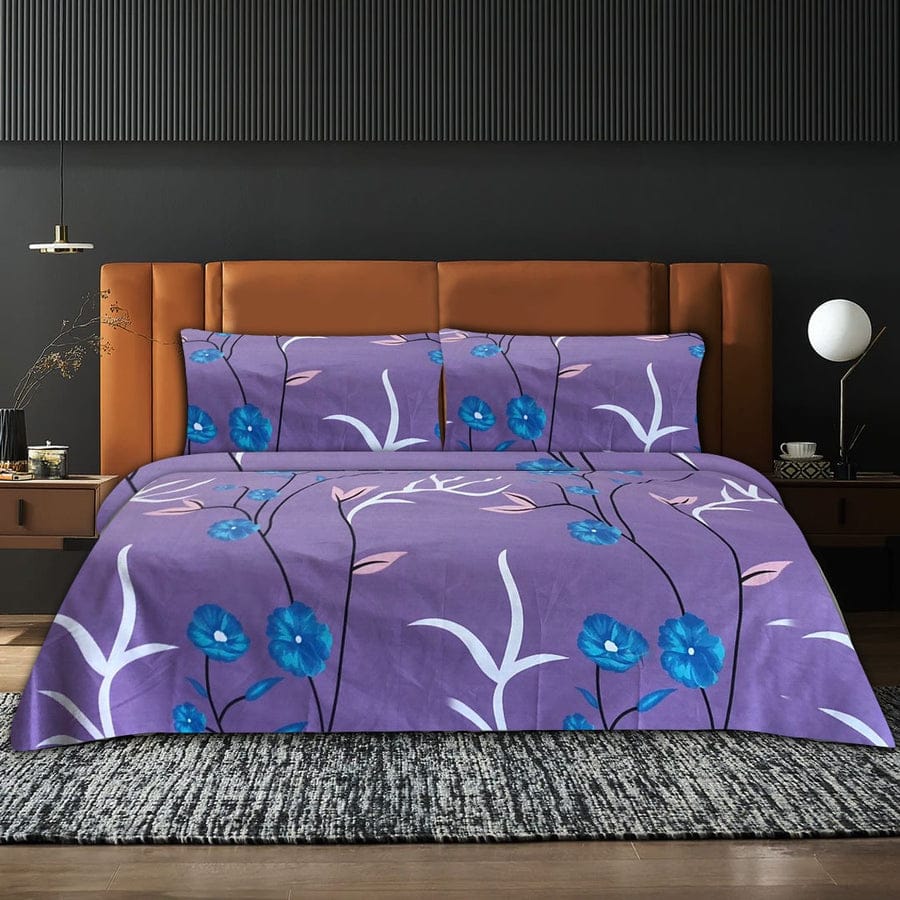 Purple Petals Bed Set