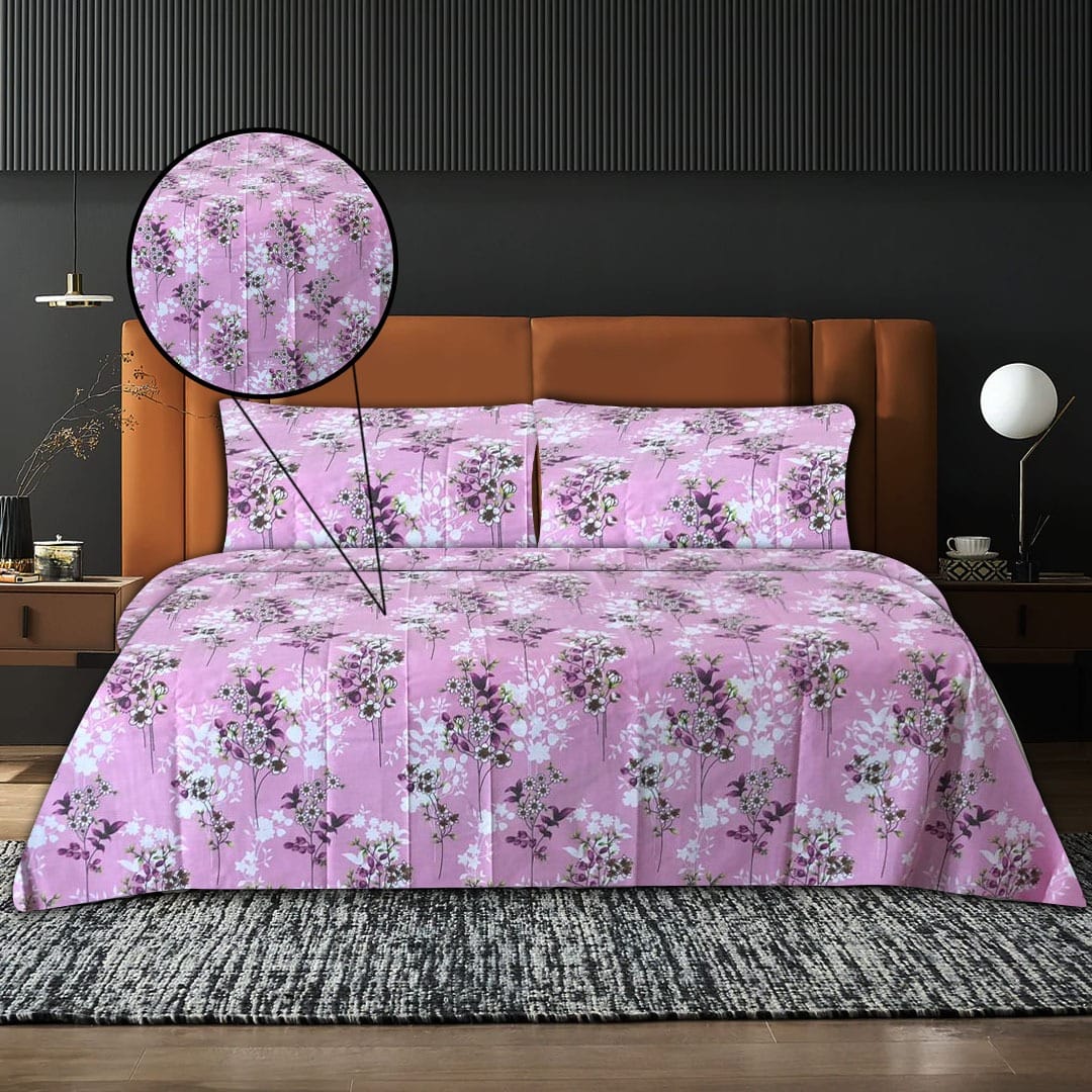 Pink Daisy Bed Set