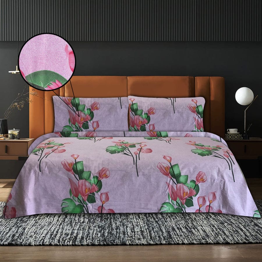 Pink Tulips Bed Set