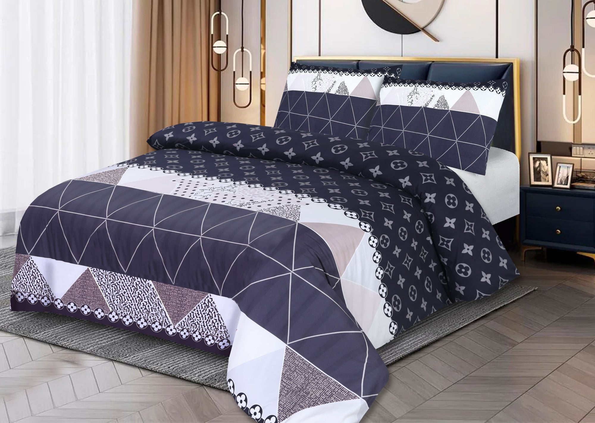 Silver Dynasty Bed Set