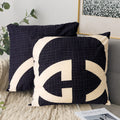 Black & Gold Cushion Piar