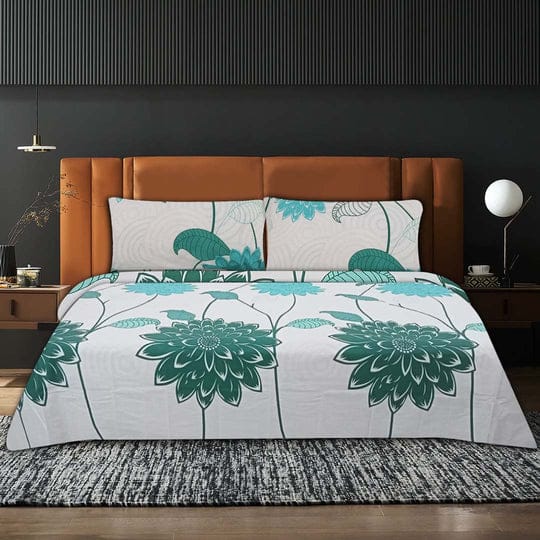 Cyan Flora Bed Set