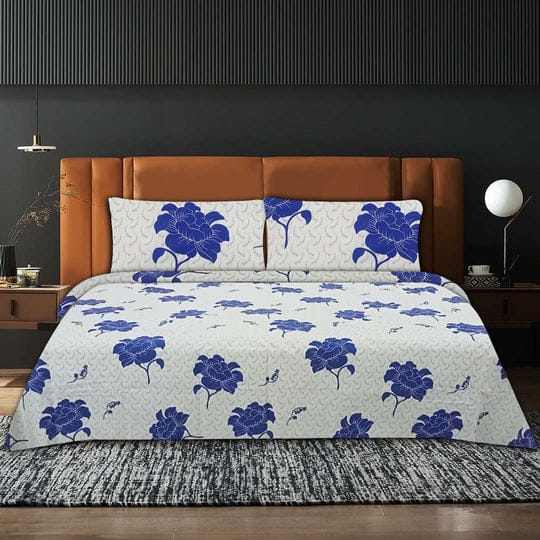 Blue Flowers Bed Set