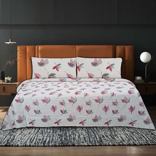 Maroon Autumn Bed Set