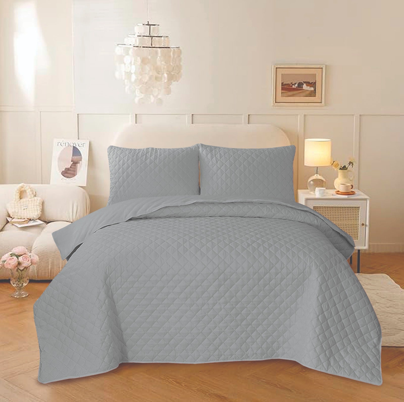 Silver Haze Bed Set
