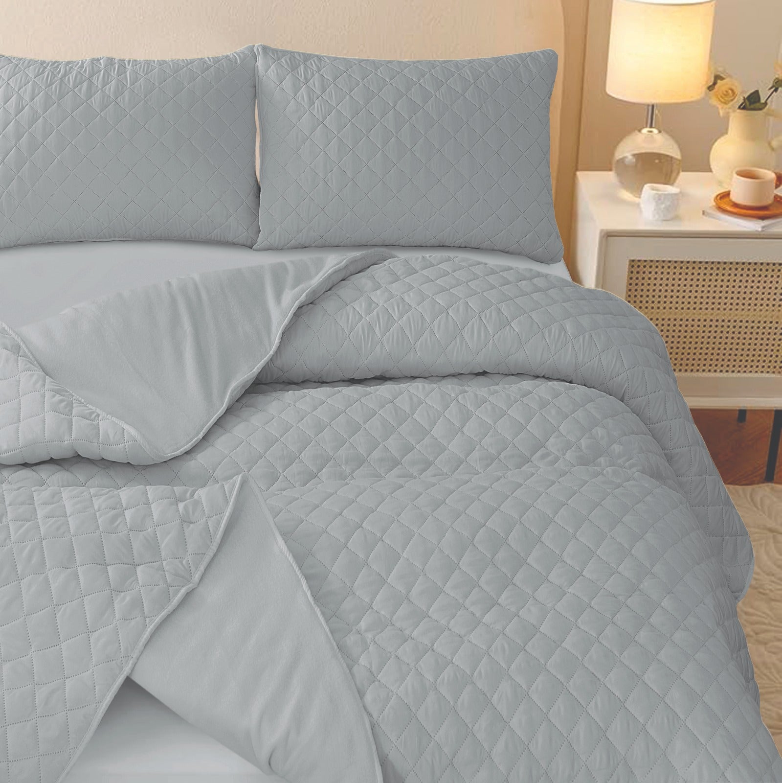 Silver Haze Bed Set