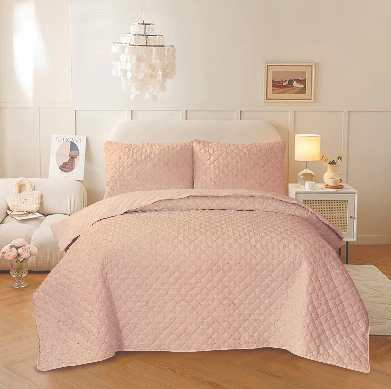 Dusty Rose Bed Set