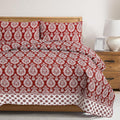 Scarlet Dreams Quilted Bed Spread Set